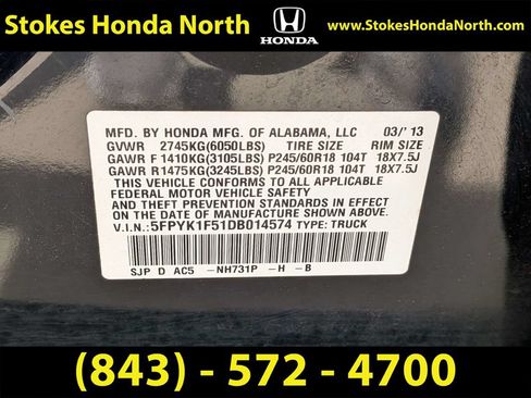 Used 2013 Honda Ridgeline RTL image 11