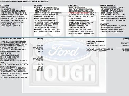 Used 2019 Ford F350 Platinum w/ Platinum Ultimate Package image 2