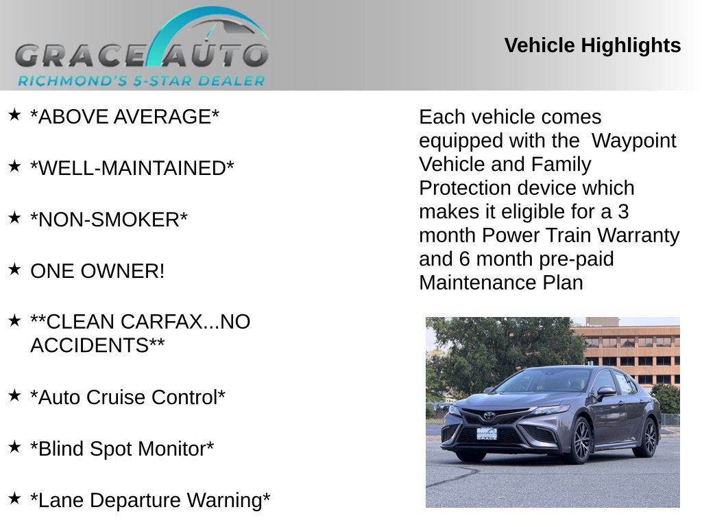 Used 2023 Toyota Camry SE w/ Convenience Package FWD image 2