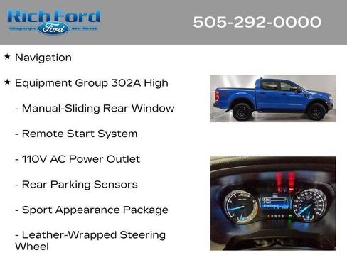 Certified 2023 Ford Ranger XLT w/ Equipment Group 302A High AWD/4WD image 61