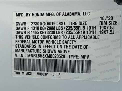 Used 2021 Honda Odyssey Touring image 34