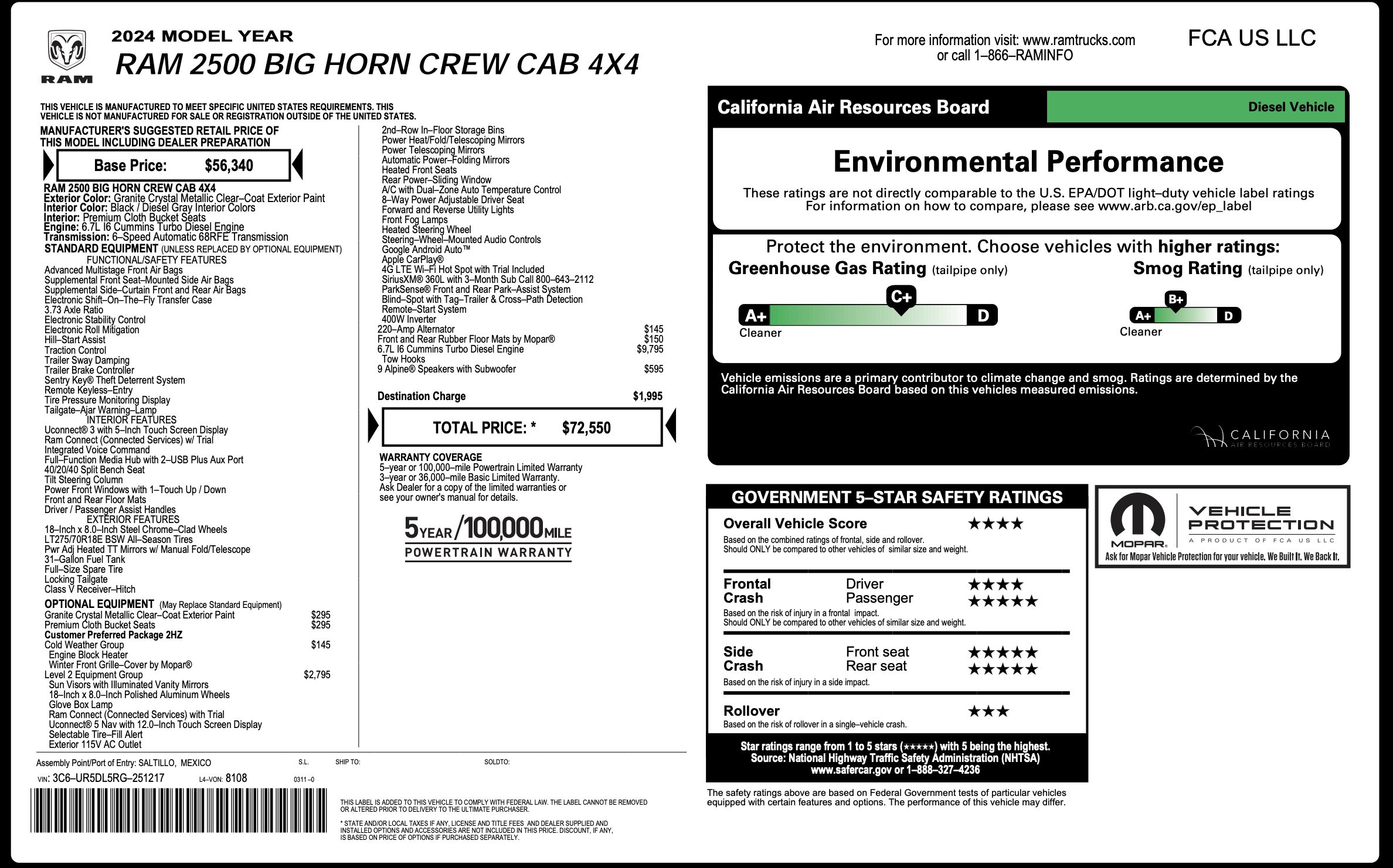 Used 2024 RAM 2500 Big Horn w/ Level 2 Equipment Group AWD/4WD image 5