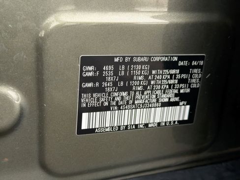 Used 2018 Subaru Outback 2.5i Touring image 39