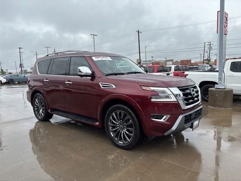 Used 2023 Nissan Armada Platinum w/ Captain's Chairs Package AWD/4WD image 2