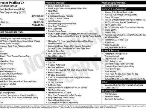 Used 2017 Chrysler Pacifica LX image 9