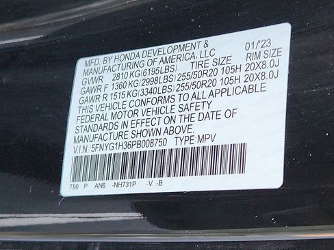 Certified 2023 Honda Pilot Sport image 27