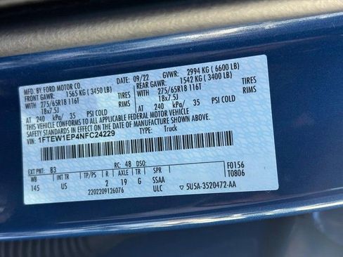 Used 2022 Ford F150 XLT w/ Equipment Group 302A High image 26