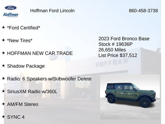 Certified 2023 Ford Bronco 4-Door AWD/4WD image 6