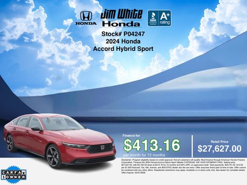 Certified 2024 Honda Accord Sport image 3