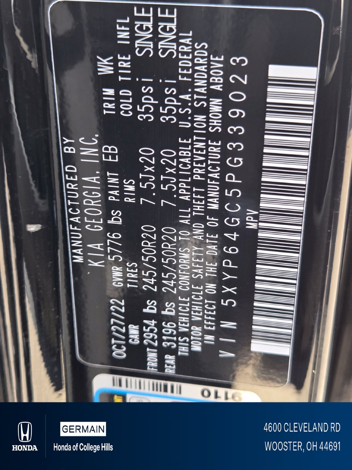 Used 2023 Kia Telluride S FWD image 29