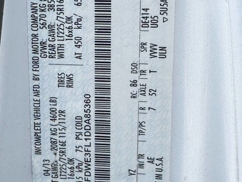 Used 2013 Ford E-350 and Econoline 350 Super Duty w/ Payload Pkg image 11