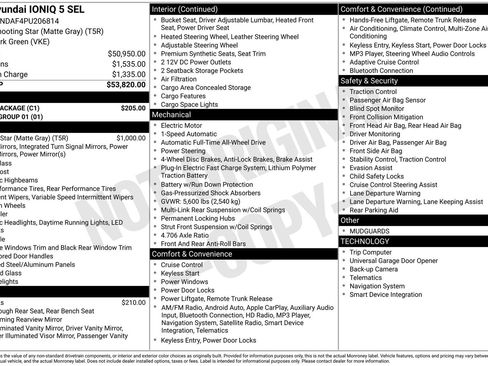 Used 2023 Hyundai Ioniq 5 SEL w/ Cargo Package image 7