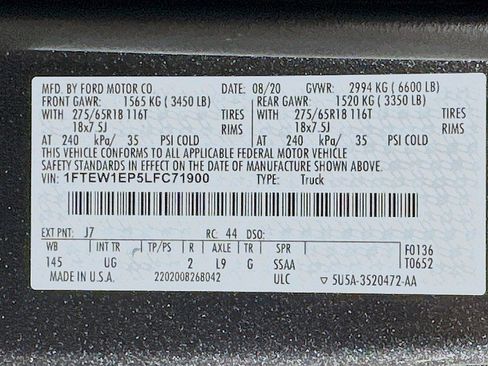 Used 2020 Ford F150 XLT w/ Equipment Group 302A Luxury image 32