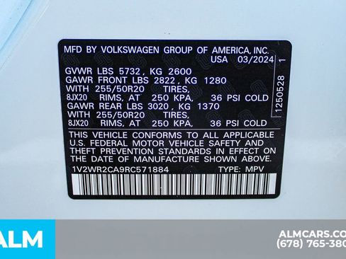 Used 2024 Volkswagen Atlas SE image 45