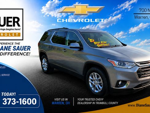 Used 2021 Chevrolet Traverse LT w/ LPO, Floor Liner Package AWD/4WD image 1
