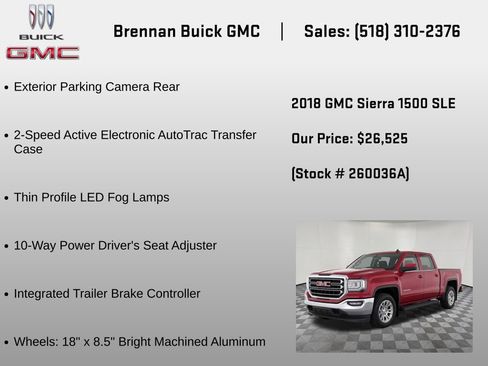 Used 2018 GMC Sierra 1500 SLE w/ SLE Value Package AWD/4WD image 18