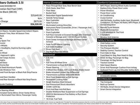 Used 2017 Subaru Outback 2.5i image 40