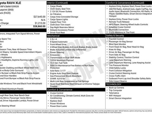 Used 2021 Toyota RAV4 XLE image 12