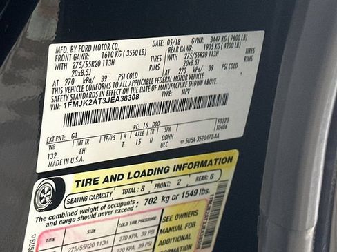Certified 2018 Ford Expedition Max Limited w/ Equipment Group 301A AWD/4WD image 41