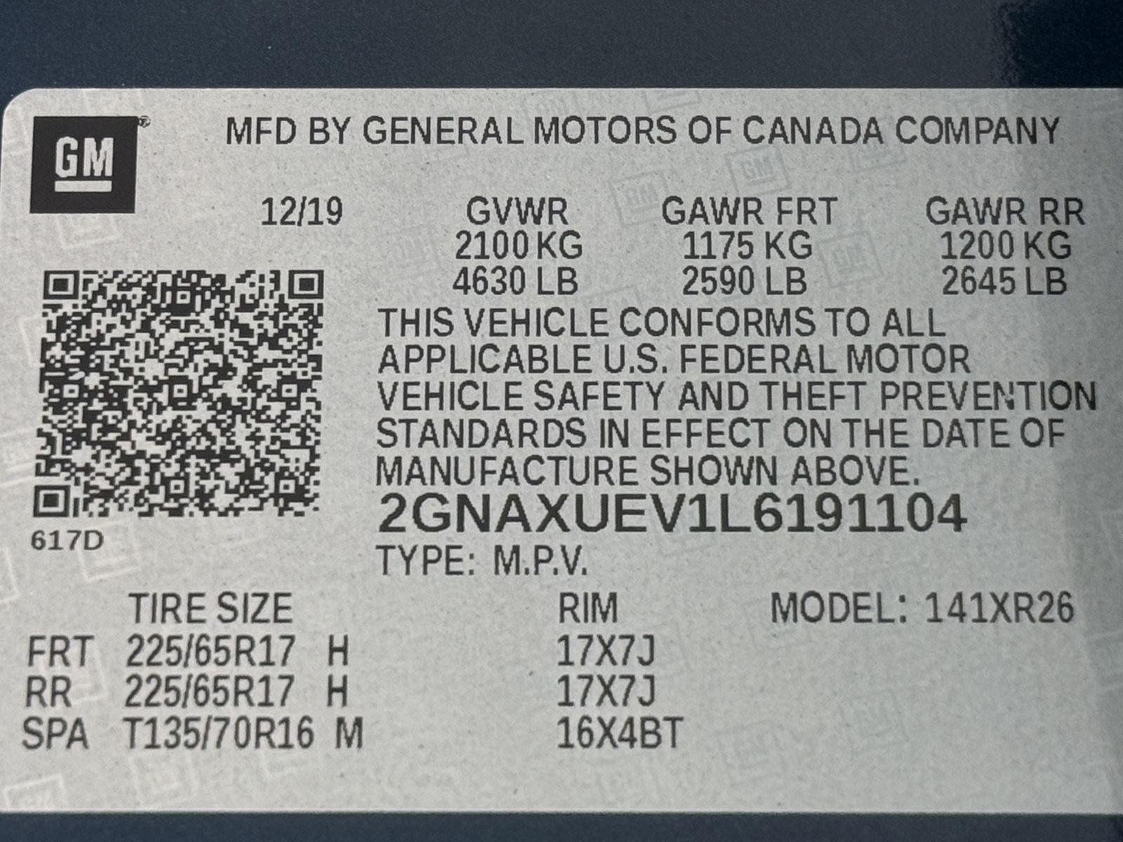 Used 2020 Chevrolet Equinox LT AWD/4WD image 45