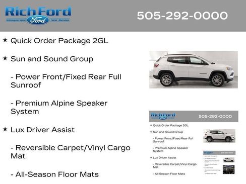 Used 2022 Jeep Compass Latitude w/ Sun and Sound Group AWD/4WD image 25