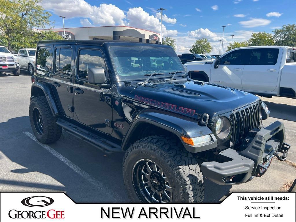 Used 2021 Jeep Wrangler Unlimited Rubicon w/ Uconnect 4C Nav & Sound Group AWD/4WD image 1