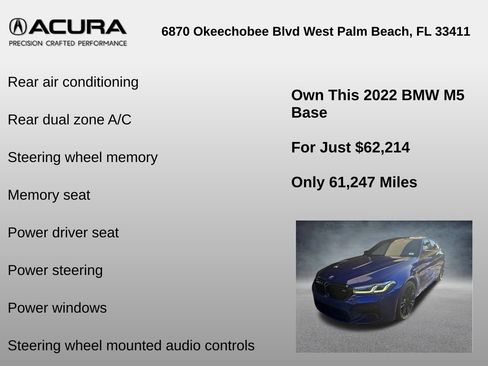Used 2022 BMW M5 w/ Executive Package image 12