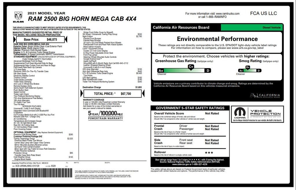 Certified 2021 RAM 2500 Big Horn w/ Night Edition AWD/4WD image 5