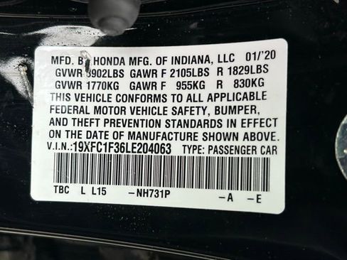 Used 2020 Honda Civic EX image 14