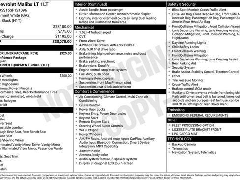 Used 2025 Chevrolet Malibu LT w/ LPO, Floor Liner Package image 13