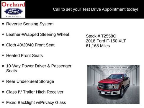 Certified 2018 Ford F150 XLT w/ Equipment Group 302A Luxury AWD/4WD image 31
