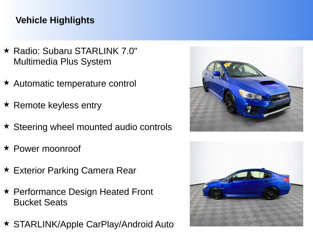 Used 2021 Subaru WRX Premium AWD/4WD image 2