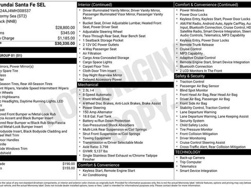 Used 2021 Hyundai Santa Fe SEL FWD image 28