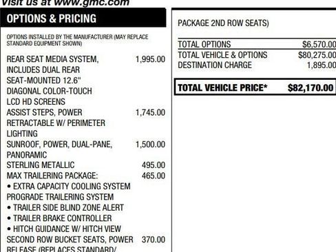 Used 2023 GMC Yukon XL AT4 w/ Max Trailering Package AWD/4WD image 2