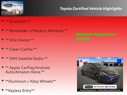 Certified 2025 Toyota Corolla FX w/ Convenience Package FWD image 19