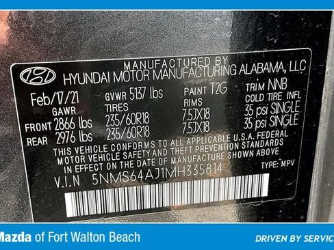 Used 2021 Hyundai Santa Fe SEL w/ Convenience Package FWD image 16