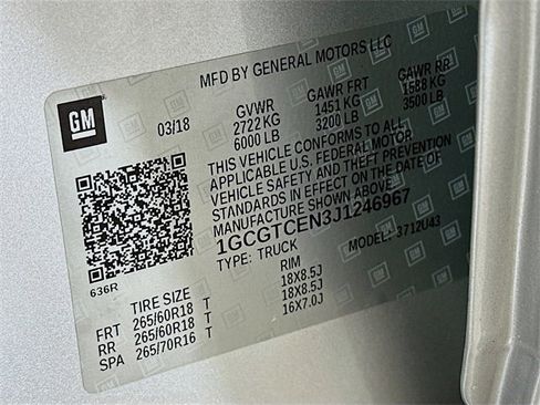 Used 2018 Chevrolet Colorado LT w/ Luxury Package, Chrome image 31