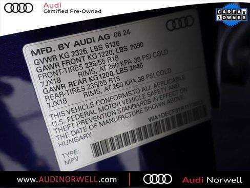 Certified 2024 Audi Q3 2.0T Premium w/ Convenience Package image 3