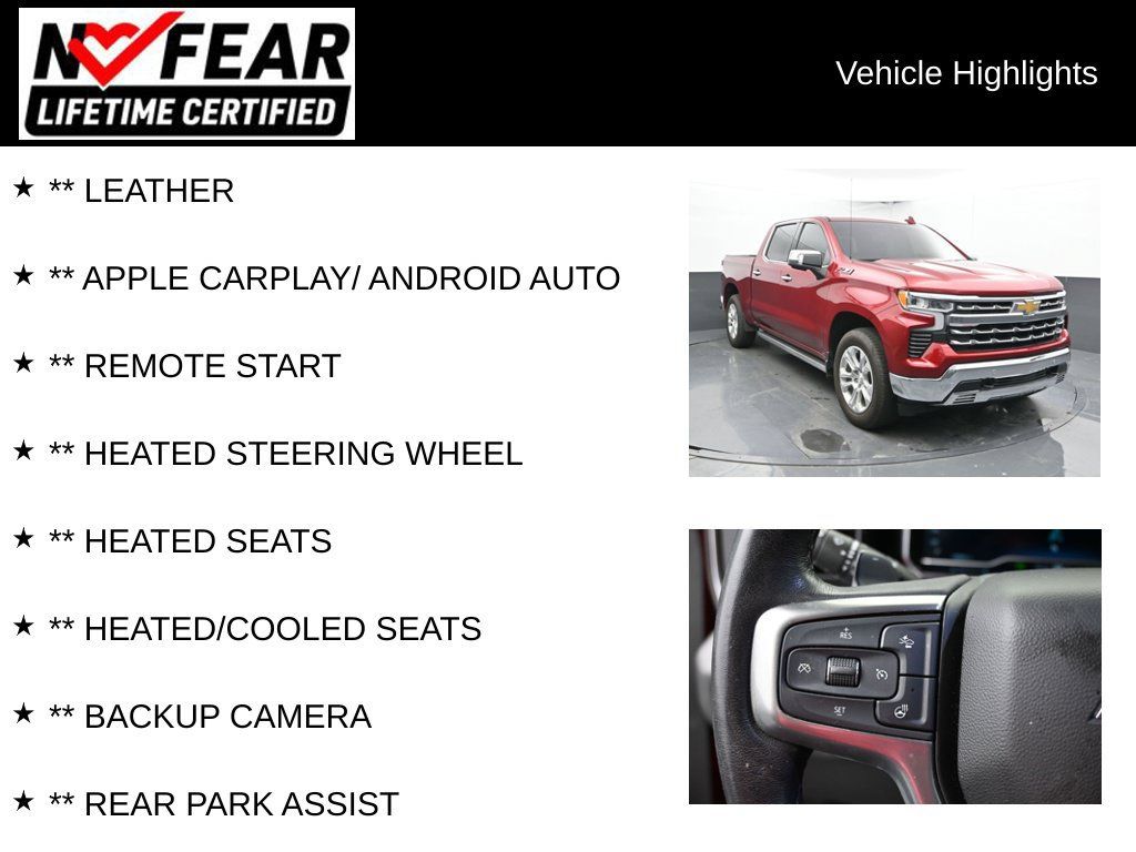 Used 2023 Chevrolet Silverado 1500 LTZ w/ Technology Package AWD/4WD image 2