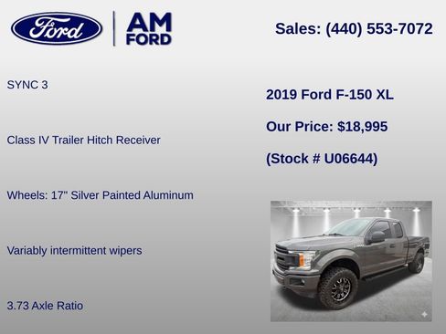 Used 2019 Ford F150 XL w/ Equipment Group 101A Mid AWD/4WD image 12