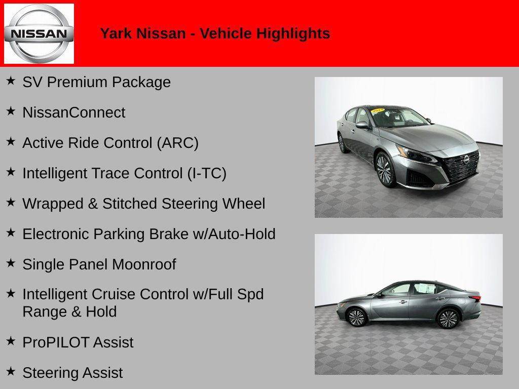 Certified 2024 Nissan Altima 2.5 SV w/ SV Premium Package AWD/4WD image 2