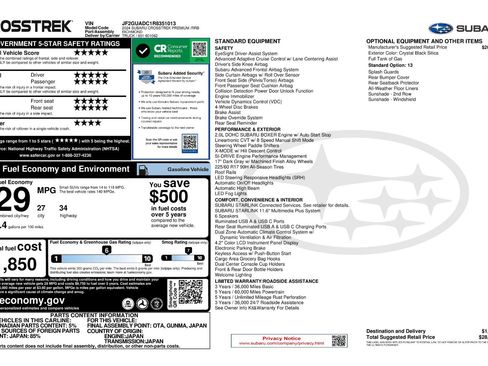 Used 2024 Subaru Crosstrek 2.0i Premium image 11