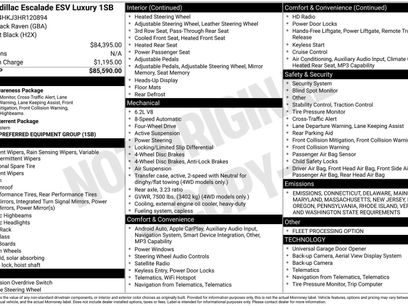 Used 2017 Cadillac Escalade ESV Luxury