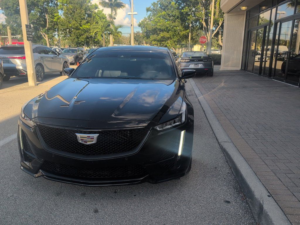 Used 2024 Cadillac CT5 V w/ LPO, Red Accent Package RWD image 3