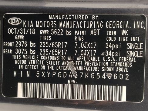 Used 2019 Kia Sorento AWD V6 image 33