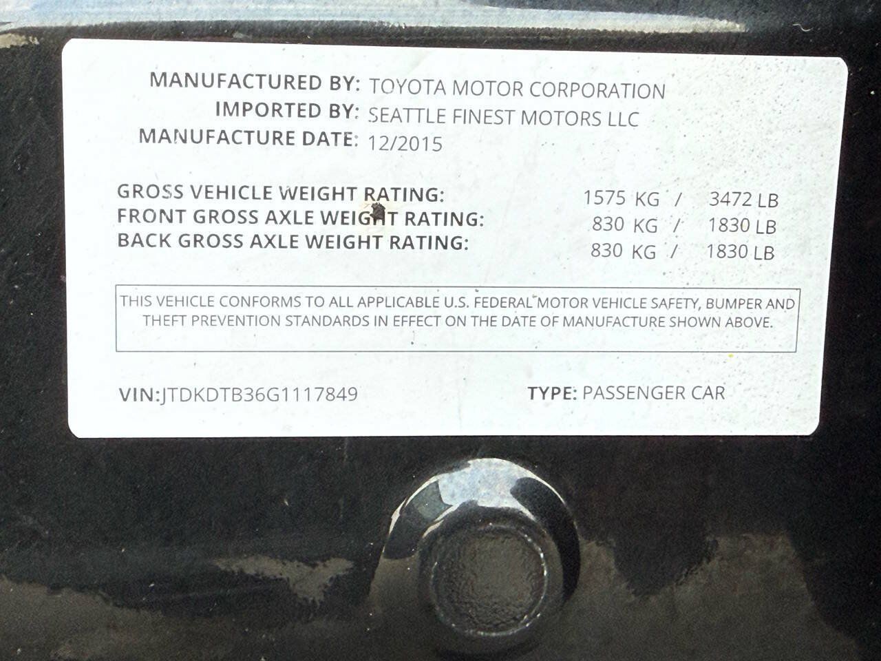 Used 2016 Toyota Prius C Four FWD image 36