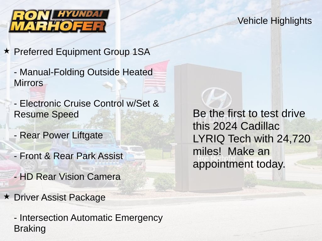 Used 2024 Cadillac Lyriq Tech w/ Driver Assist Package AWD/4WD image 2