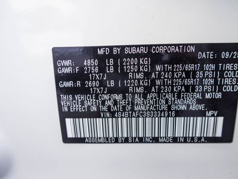 New 2025 Subaru Outback Premium image 38