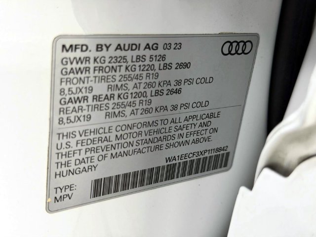 Certified 2023 Audi Q3 2.0T Premium Plus w/ Premium Plus Package AWD/4WD image 36
