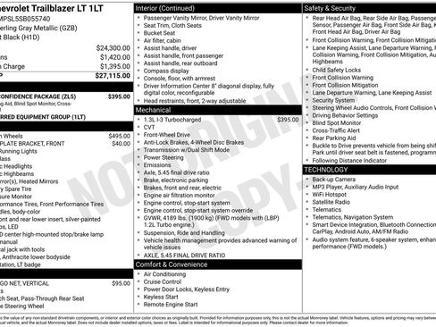 Used 2025 Chevrolet TrailBlazer LT w/ Driver Confidence Package FWD image 7
